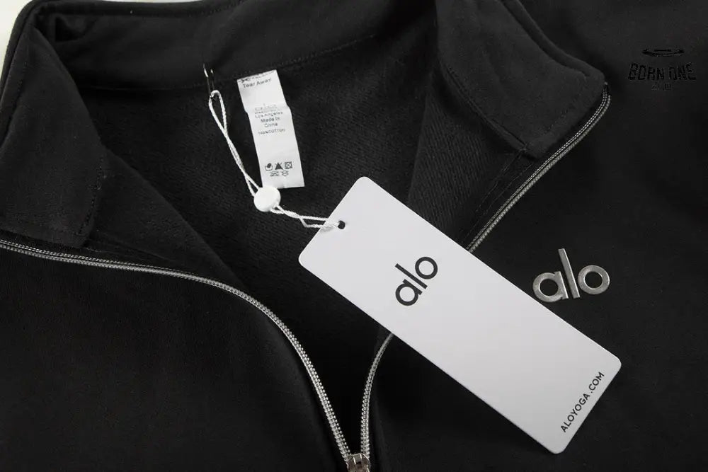 Alo Yoga Accolade 1/4 Zip Pullover K503 Dark Gary