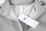 Alo Yoga Accolade 1/4 Zip Pullover K503 Gray