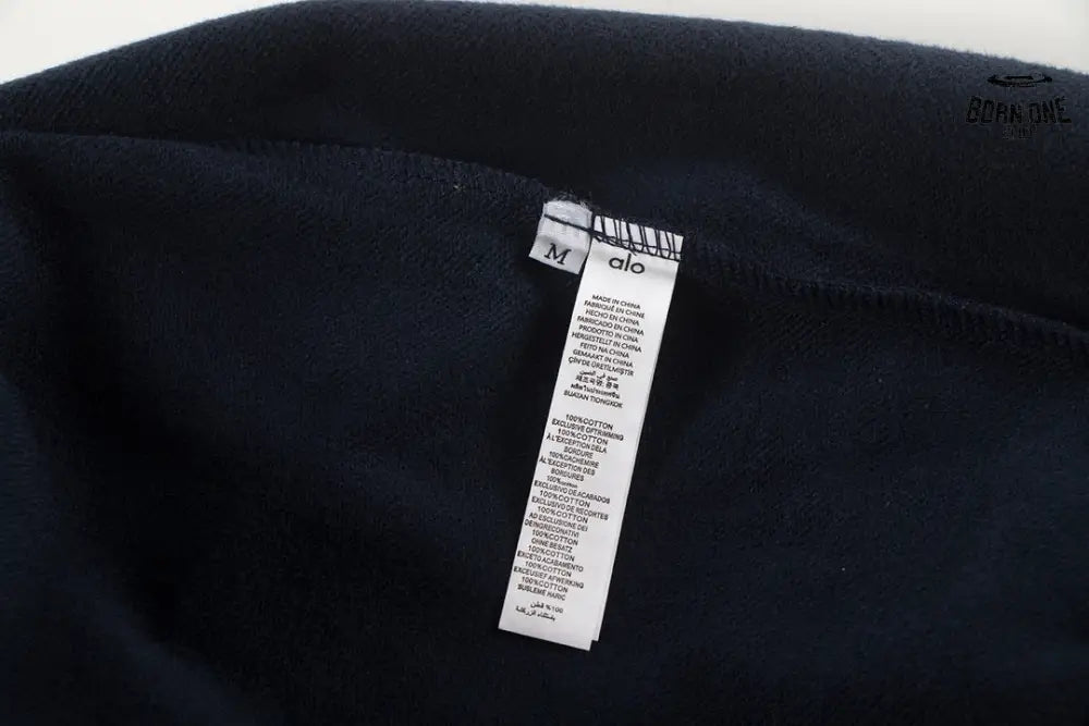 Alo Yoga Accolade Cotton-blend French Terry Moletom K502 Dark Blue