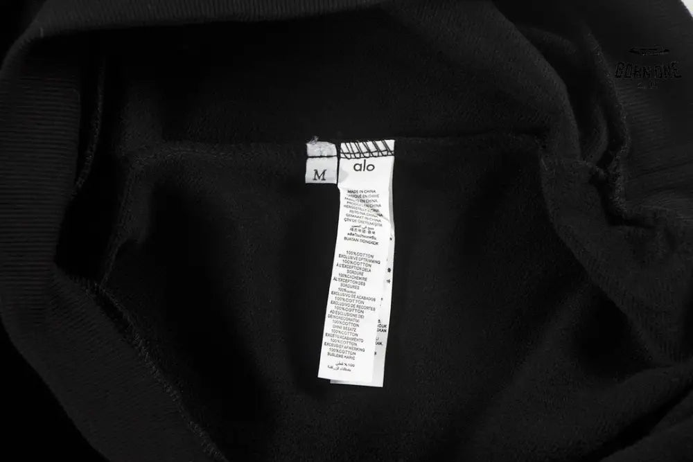 Alo Yoga Accolade Cotton-blend French Terry Moletom K502 Black