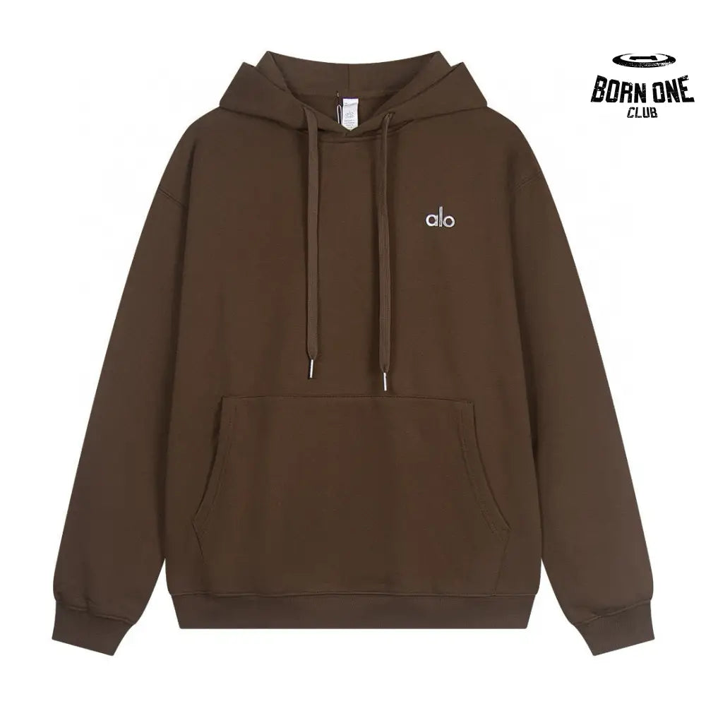 Alo Yoga Accolade cotton-blend French Terry Moletom K502 Brown