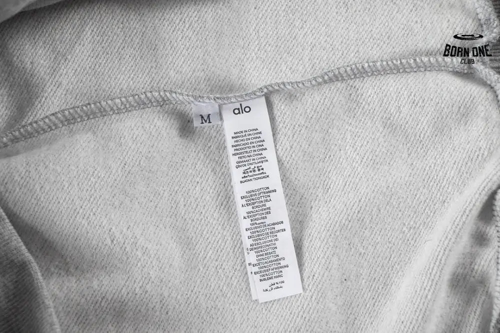 Alo Yoga Accolade Cotton-blend French Terry Moletom K502 Gray