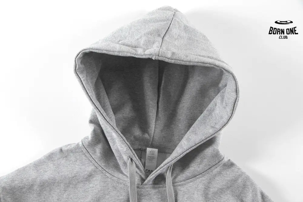 Alo Yoga Accolade Cotton-blend French Terry Moletom K502 Gray