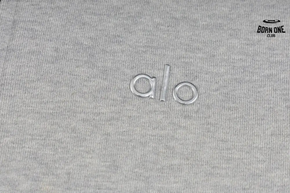 Alo Yoga Moletom Zíper K521 Gray