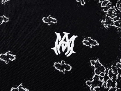 Amiri Bandana B-Ball Hoodie ’BlackGrey’ Moletom