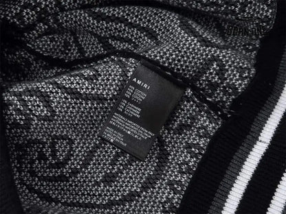 Amiri Bandana B-Ball Hoodie ’BlackGrey’ Moletom