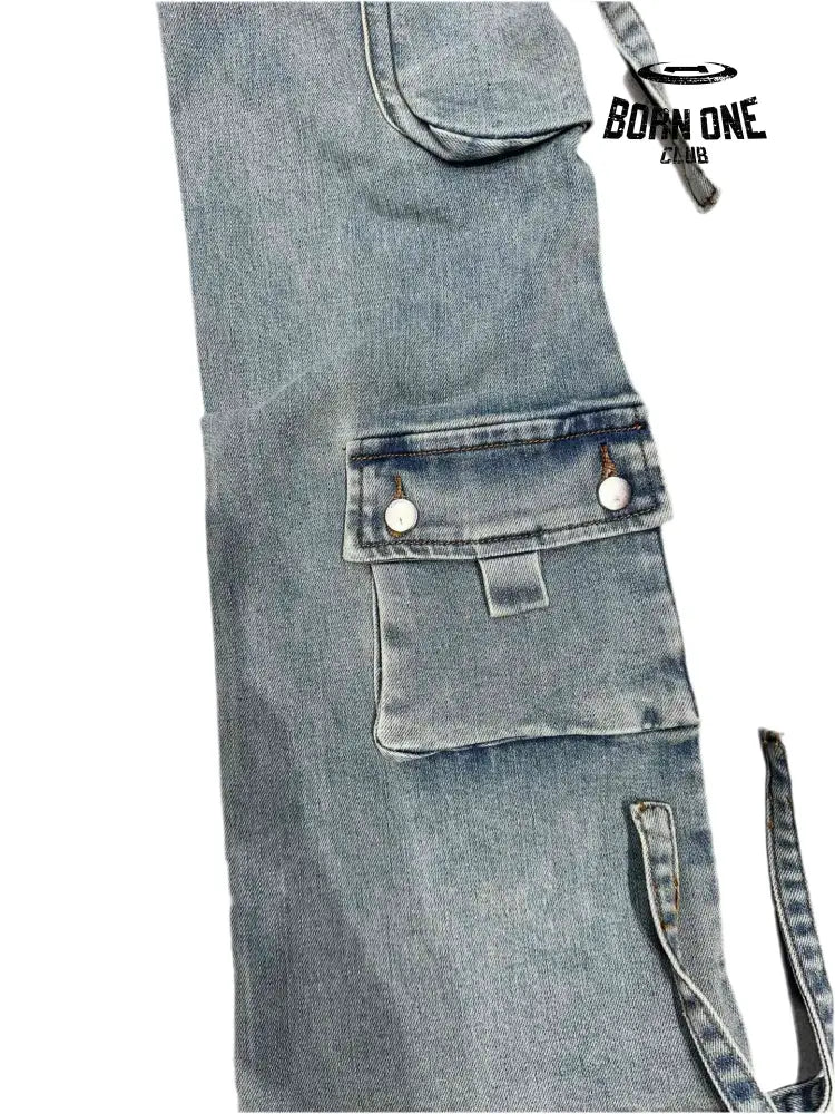 Amiri Cargo Calça Jeans Flare