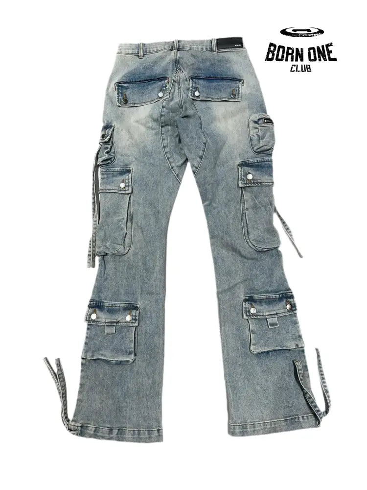 Amiri Cargo Calça Jeans Flare