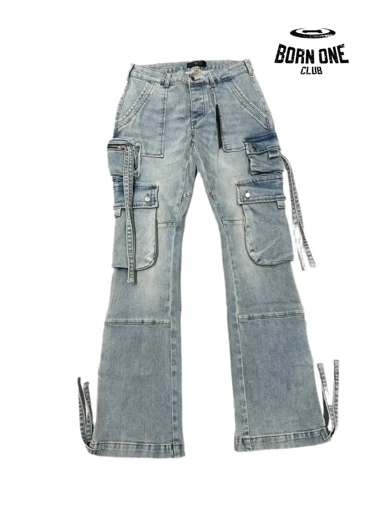 Amiri Cargo Calça Jeans Flare