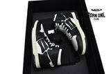 Amiri Skel Top Hi Black White 211886M236003
