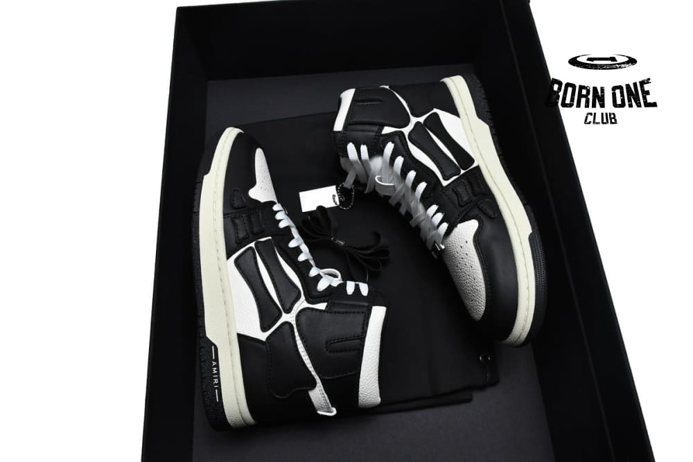 Amiri Skel Top Hi Black White 211886M236003