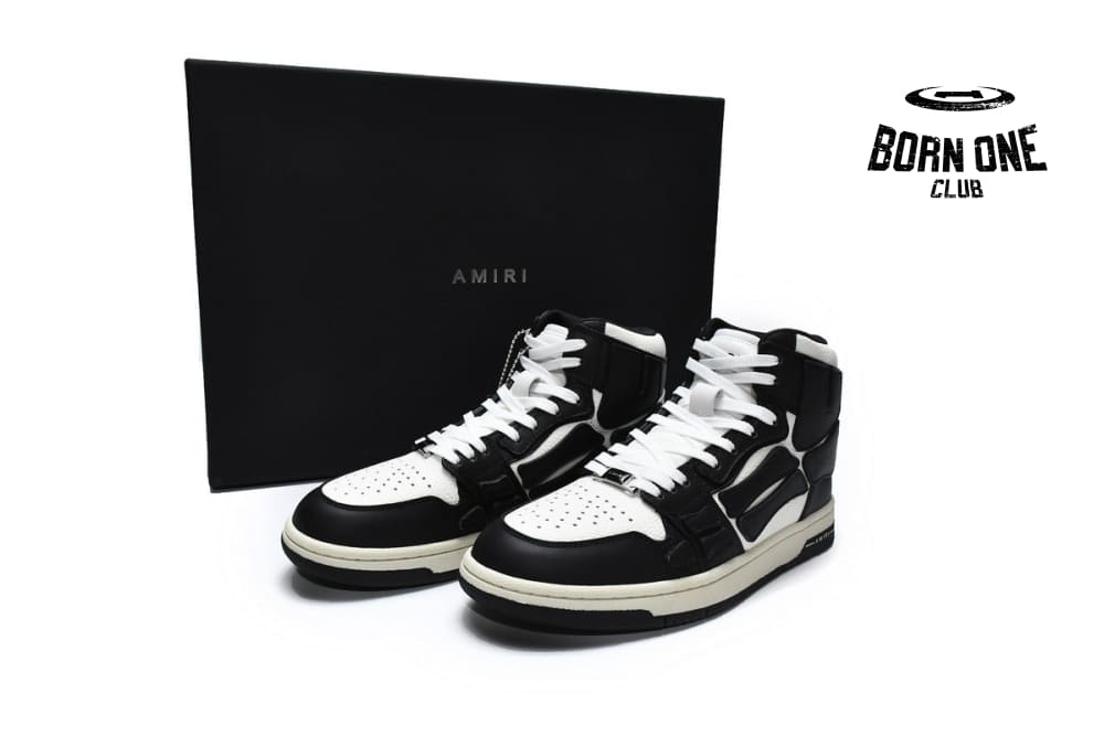 Amiri Skel Top Hi Black White 211886M236003