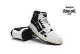 Amiri Skel Top Hi White Black MFS002-111