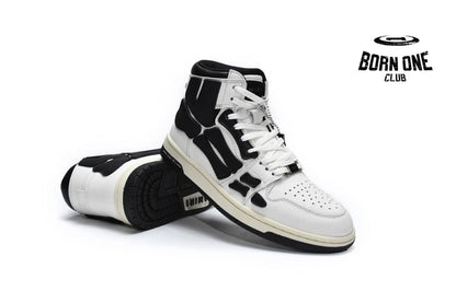 Amiri Skel Top Hi White Black MFS002-111