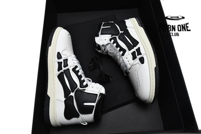 Amiri Skel Top Hi White Black MFS002-111
