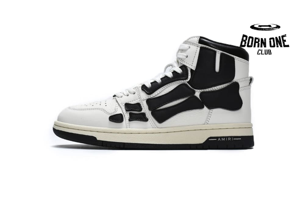 Amiri Skel Top Hi White Black MFS002-111
