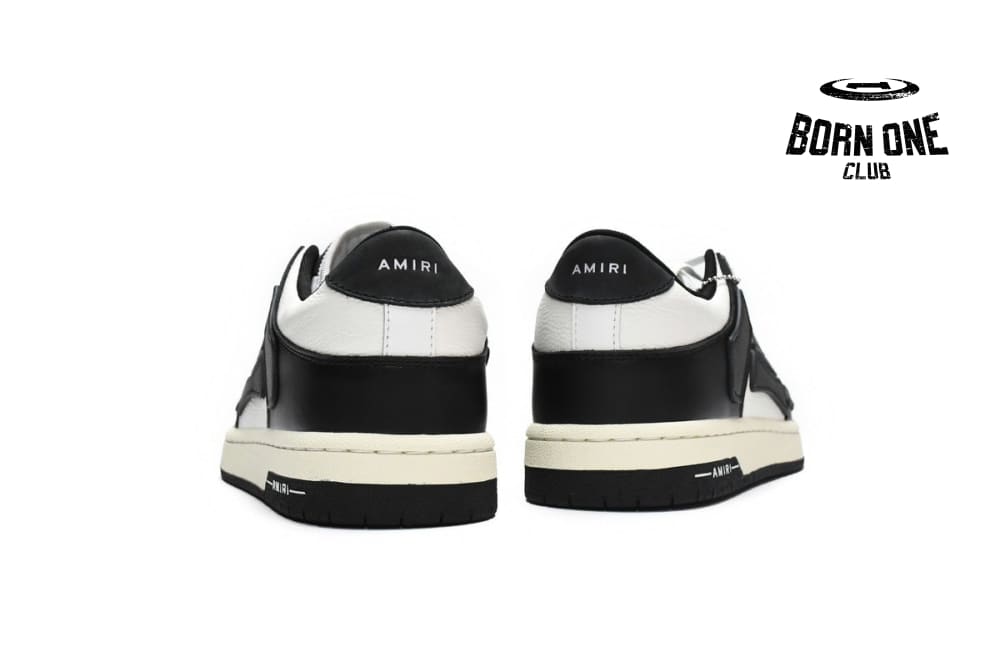 Amiri Skel Top Low Black White 2021 MFS003-004
