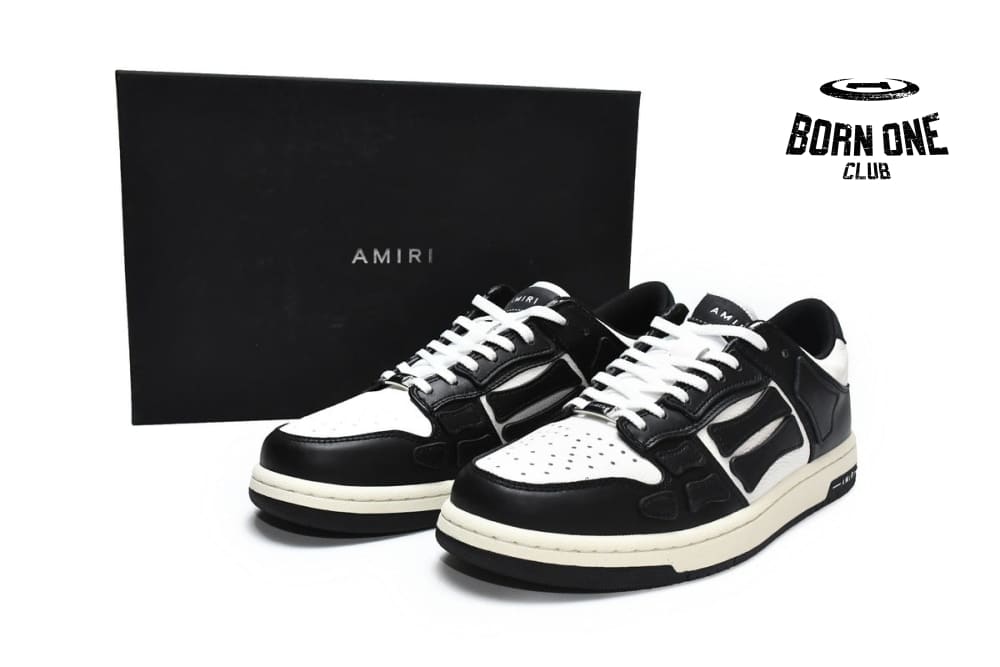 Amiri Skel Top Low Black White 2021 MFS003-004