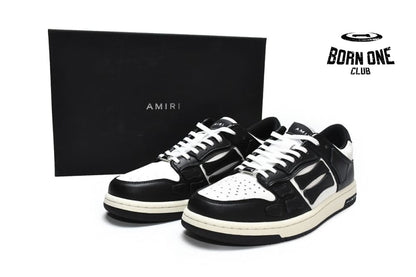 Amiri Skel Top Low Black White 2021 MFS003-004