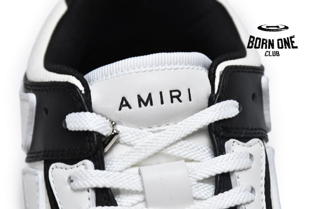 Amiri Skel Top Low Black White MFS003-004