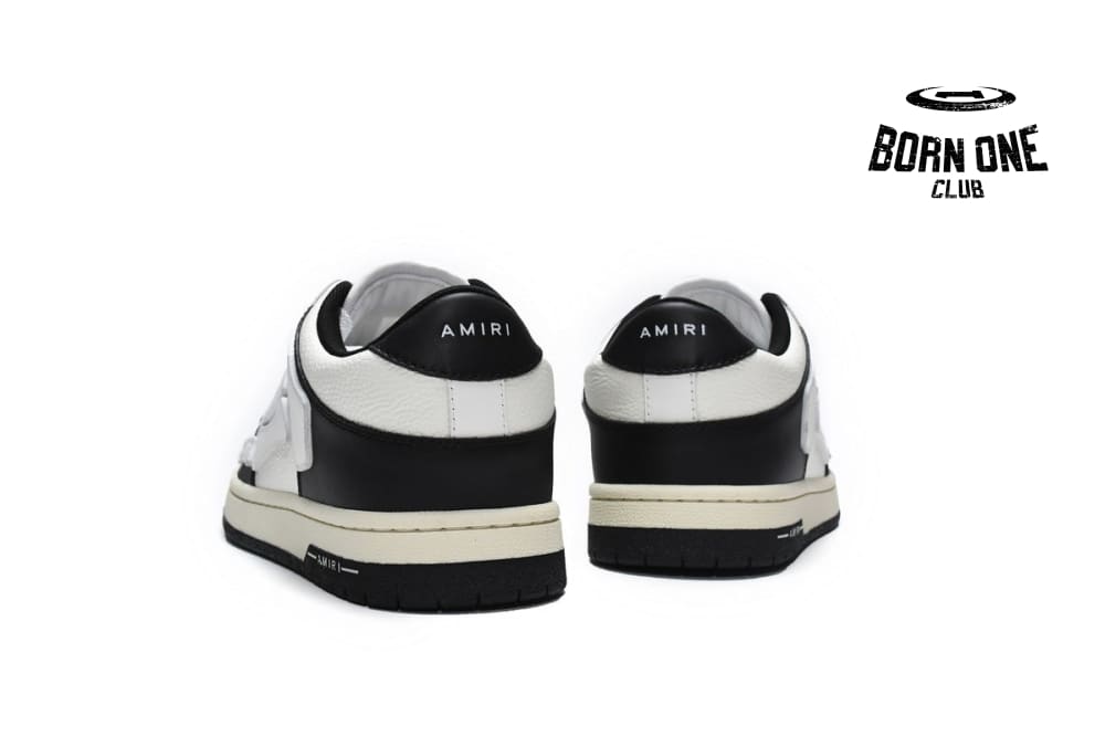 Amiri Skel Top Low Black White MFS003-004