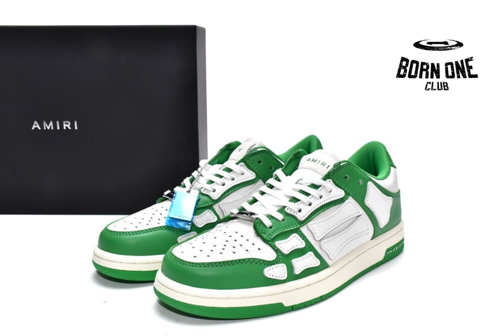 Amiri Skel Top low Top Sneakers White Green