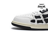 Amiri Skel Top Low White Black White PS22MFS003-111