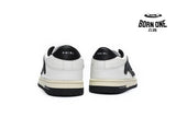 Amiri Skel Top Low White Black White PS22MFS003-111