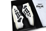 Amiri Skel Top Low White Black White PS22MFS003-111