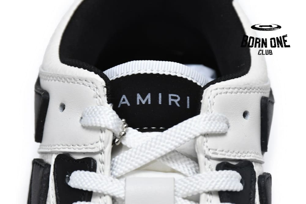 Amiri Skel Top Low White Black White PS22MFS003-111