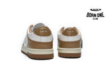 Amiri Skel Top Low White Brown MFS003-281