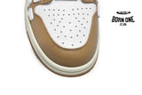 Amiri Skel Top Low White Brown MFS003-281