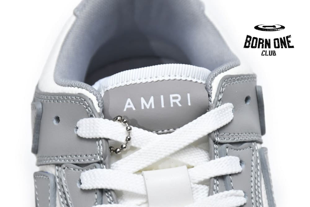 Amiri Skel Top Low White Grey MFS003-043