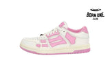 Amiri Skel Top Low White Pink WFS003-109