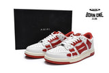 Amiri Skel Top Low White Red MFS003-124