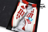 Amiri Skel Top Low White Red MFS003-124