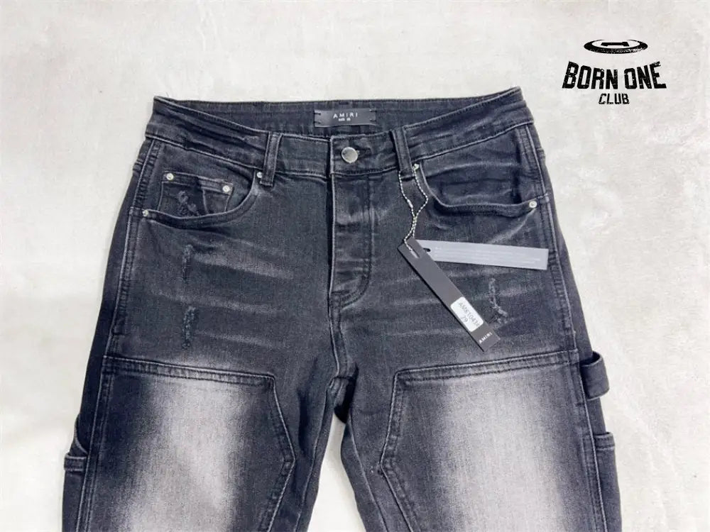 Amiri Vibe Jeans Black Calça Flare
