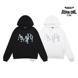 AMIRI Staggered Chrome Logo-Print Moletom