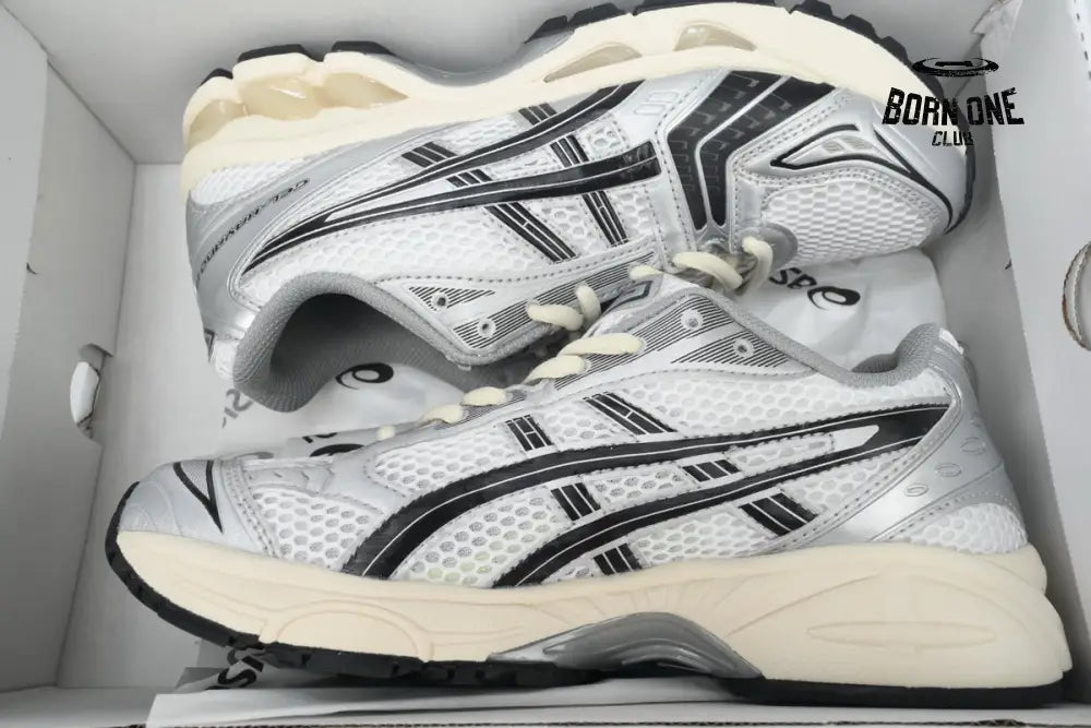 ASICS Gel-Kayano 14 JJJJound Silver Black Midweek Heat