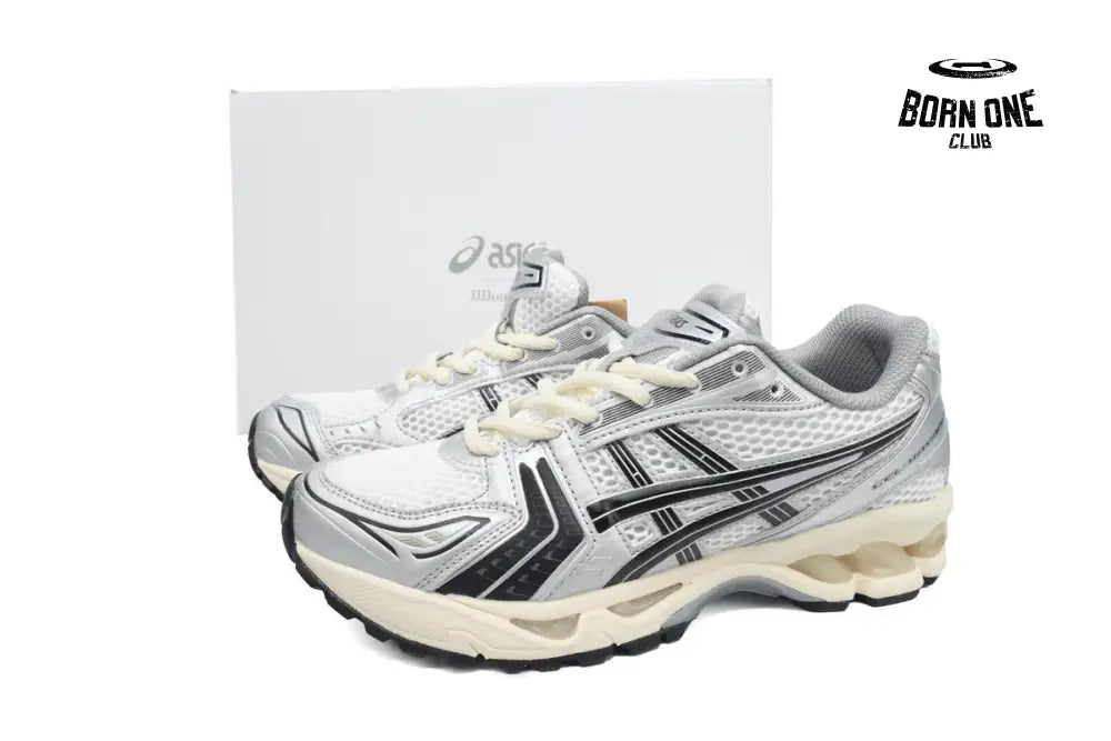 ASICS Gel-Kayano 14 JJJJound Silver Black Midweek Heat