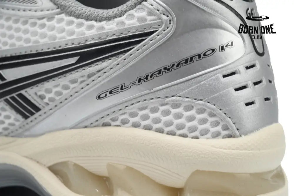 ASICS Gel-Kayano 14 JJJJound Silver Black Midweek Heat