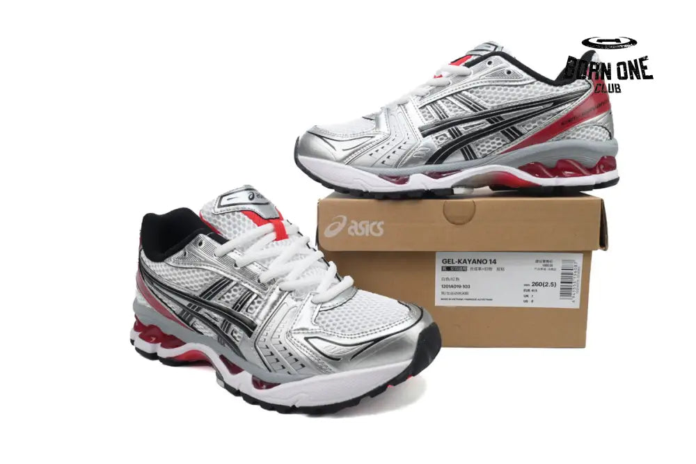 ASICS Gel-Kayano 14 White Classic Red