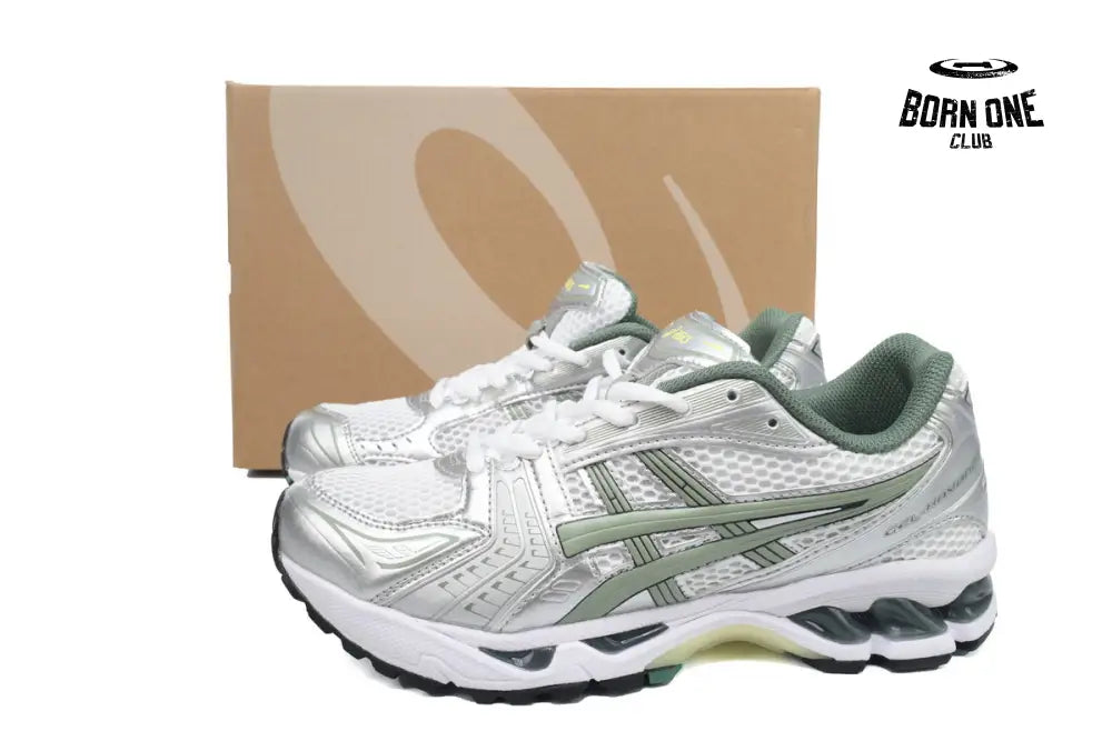 ASICS Gel-Kayano 14 White Pure Silver Slate Grey Sage