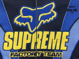 Jaqueta Supreme x Fox Racing Zíper Hooded Blue