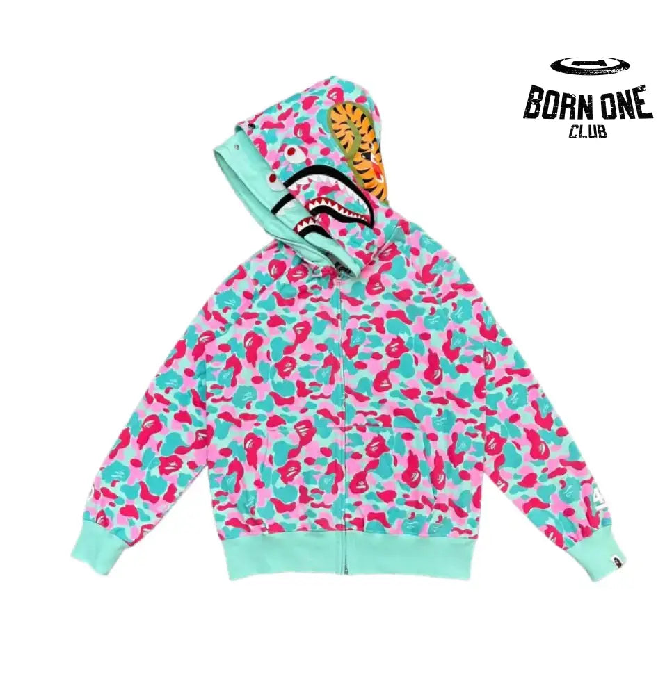 Bape shark Miami 4th Anniversary Moletom Zíper