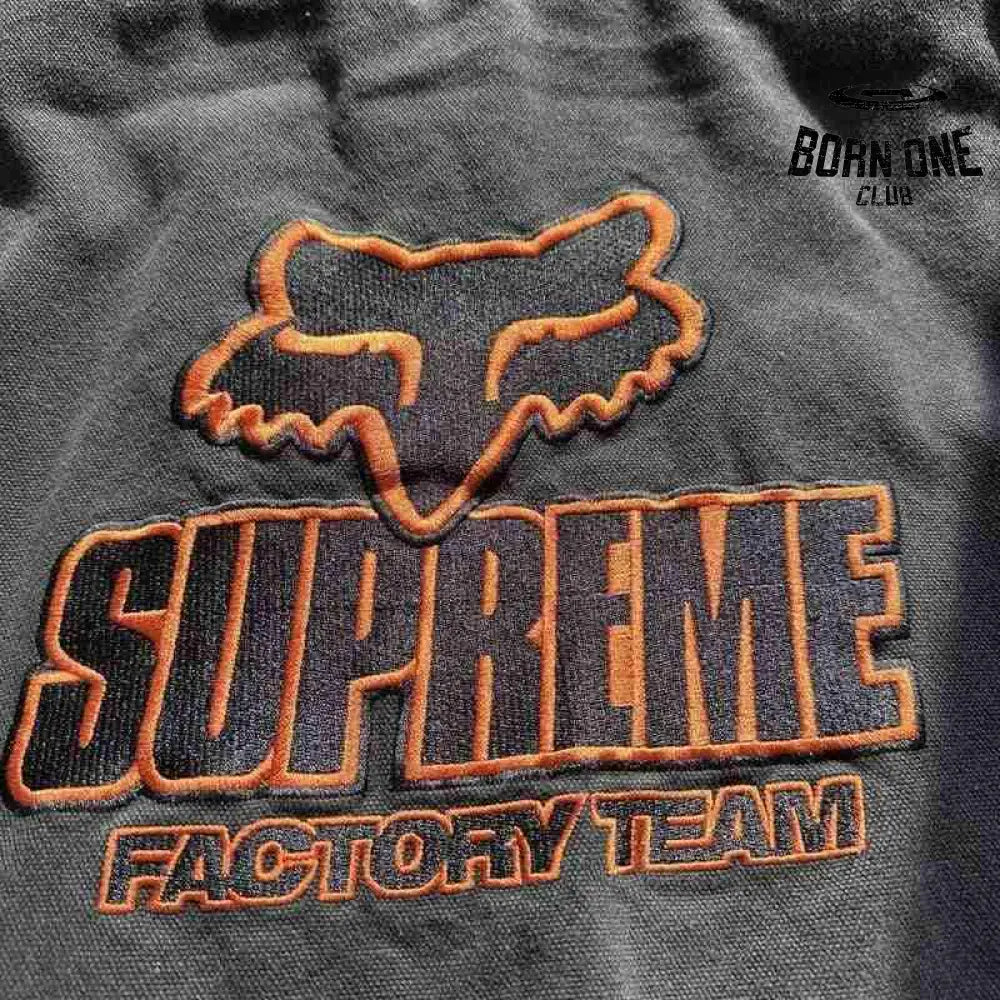 Jaqueta Supreme x Fox Racing Hooded Work Black