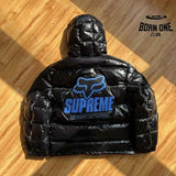 Jaqueta Supreme x Fox Racing Shiny Down Puffer Black