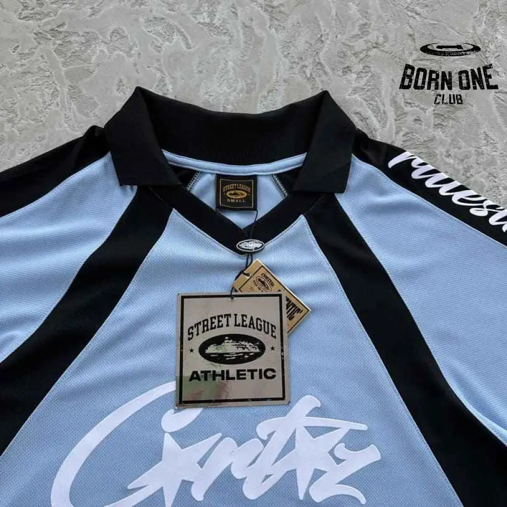 Camiseta Corteiz Alcatraz Football Azul