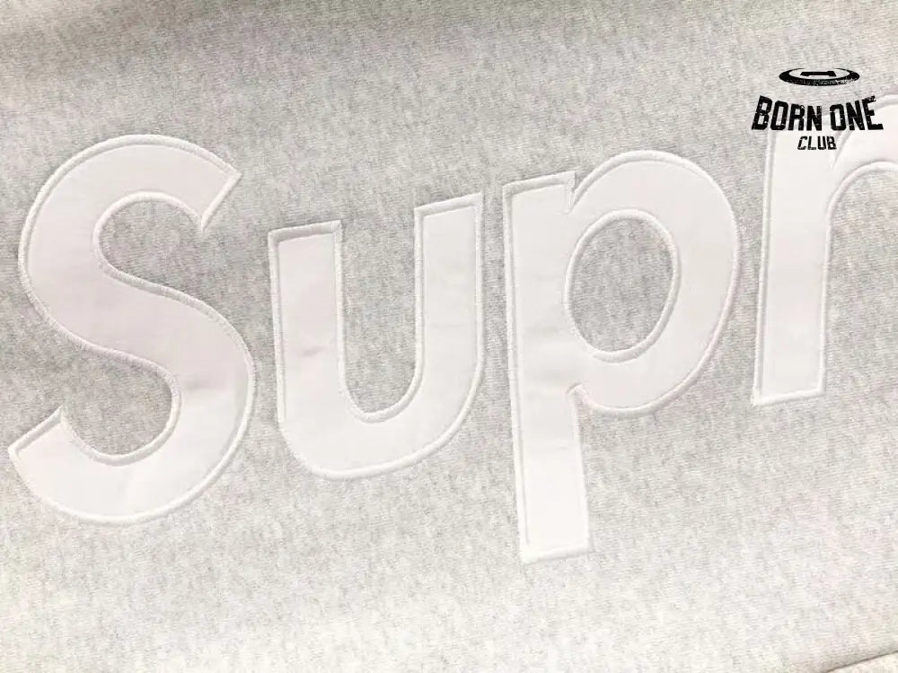 Calça Supreme Satin Appliqué Cinza