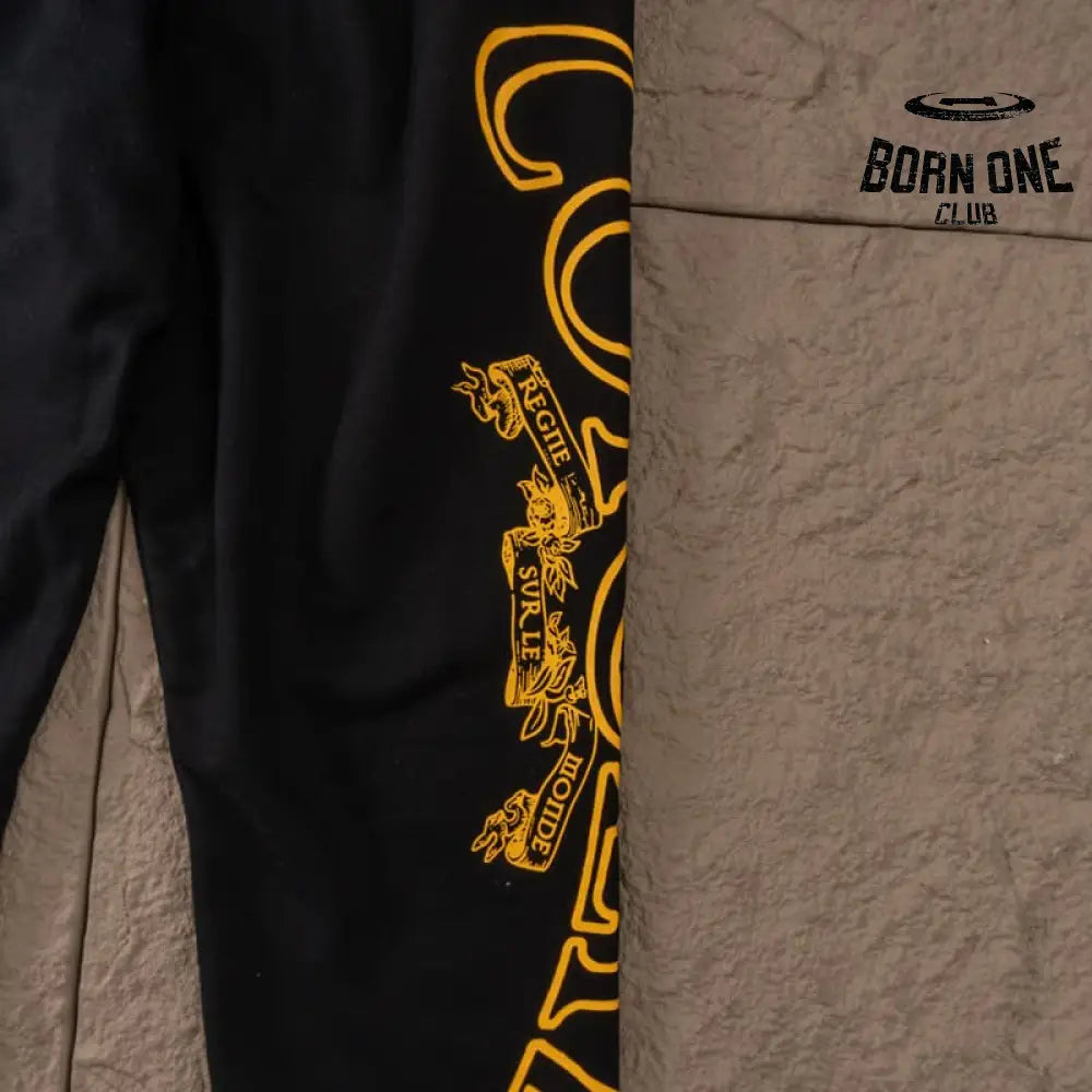 Conjunto Corteiz Superior Royale Preto/Amarelo